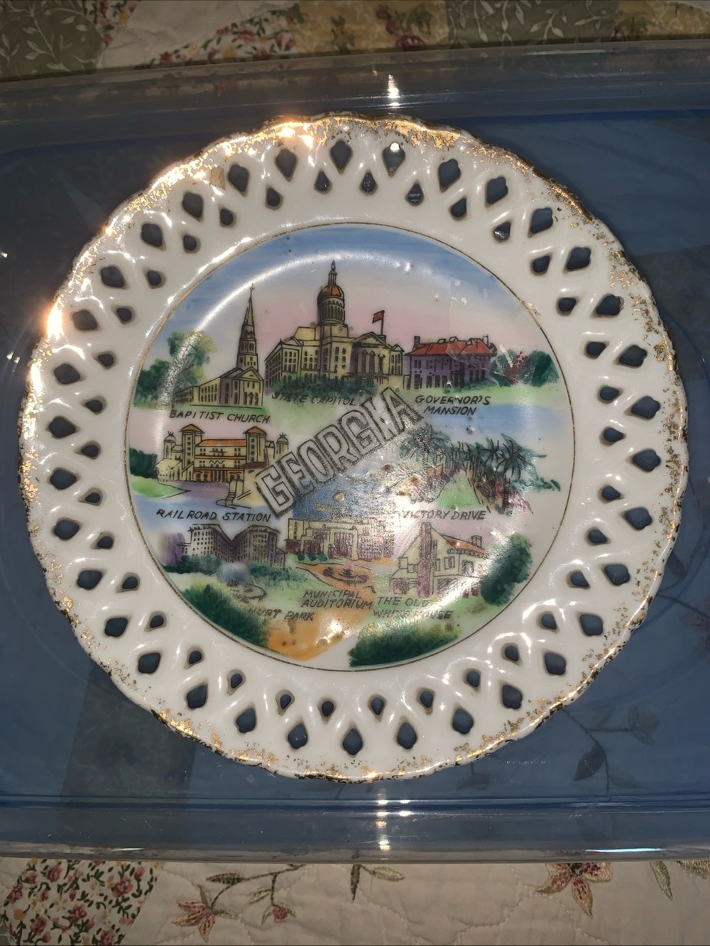 Georgia Souvenir Plate By Wales